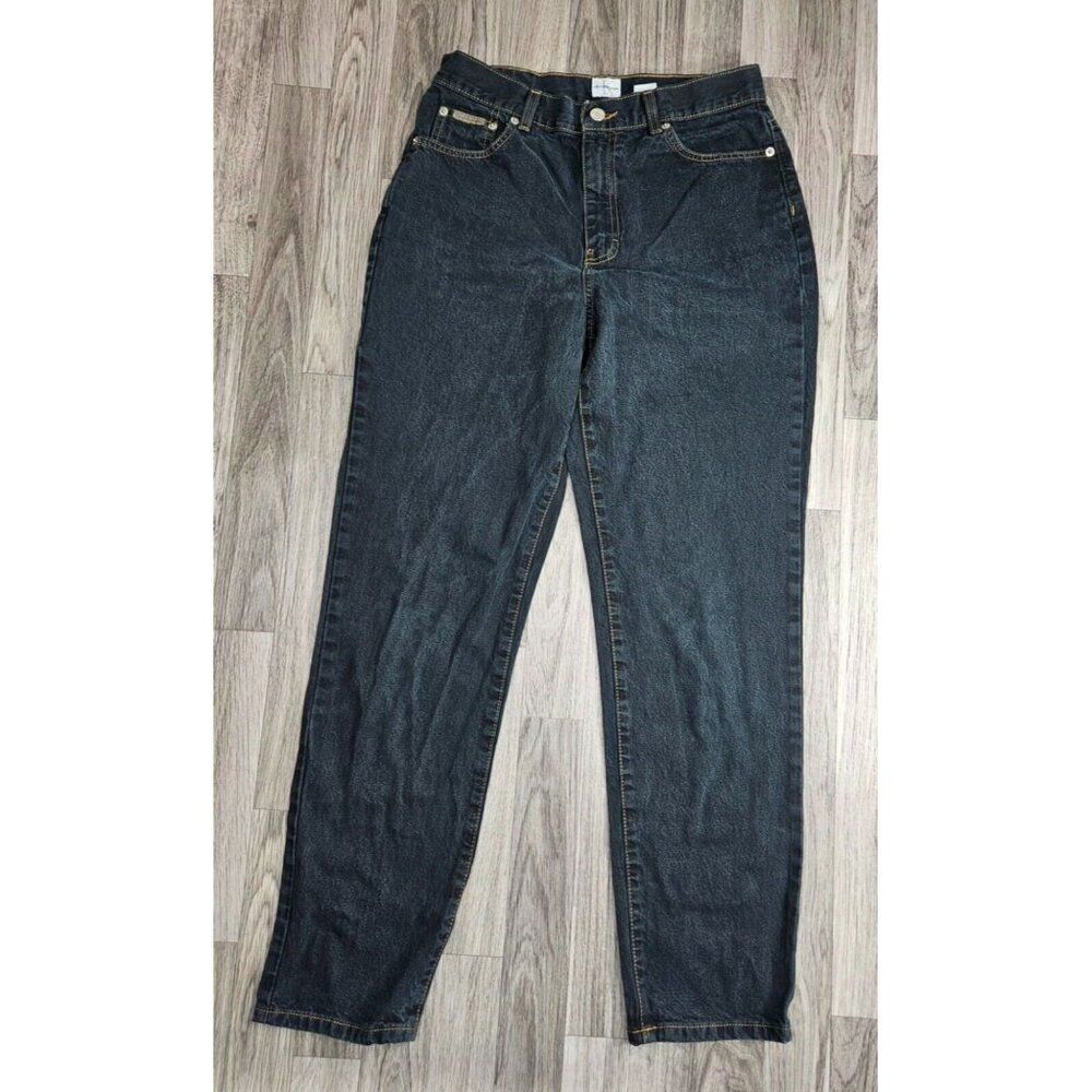 Calvin Klein Womens Size 10 Pockets Cotton Black Grey Denim Jeans